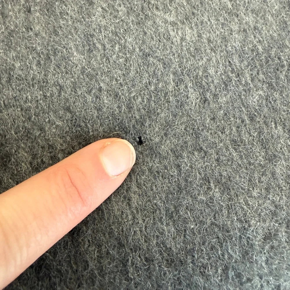 Murano 100% CASHMERE Two-Layer Black Gray Scarf - Picture 7 of 11